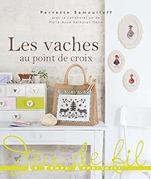 Les  vaches au point de croix