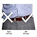 Jelinda Mens Shirt Stays Garters Belt Holders with Non-slip Locking Clamps (one size, 4)
