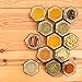 Cornucopia 24 Mini Hexagon Glass Jars, 1.5oz Hex Jars (24-Pack) - for Spices, Gifts, Party Favors, DIY & more