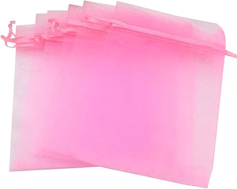 Amazon Co Jp Winomo 巾着袋 ギフトバッグ 透明 ウェディング ラッピング袋 多用途収納 結婚式 誕生日 100枚セット ホーム キッチン