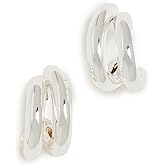 JENNY BIRD Women's Florence Earrings, High Polish Silver, One Size