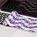 Kuzy MacBook Pro 13 inch Keyboard Cover 2020 A2289 and MacBook Pro 16 inch Keyboard Cover 2019 A2141 Silicone key board Skin Thin Protector for MacBook Pro Keyboard Cover with Touch Bar Elagent Purple