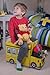 Clever Creations School Bus Collapsible Storage Organizer Storage Box Folding Storage Ottoman for Your Bedroom | Perfect Size Storage Chest for Books, Shoes & Games