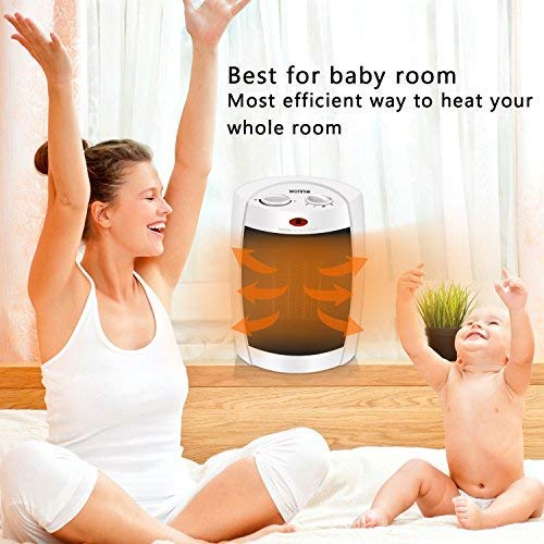 3 WONNIE+Portable+Ceramic+Adjustable+Thermostat