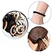 100 PCS Hair Bands Hair ties for Women Girls, Seamless Hair Bands Elastic Ponytail Holders Rubber Bands Hair Accessories 1.58 inch (5 Colors)
