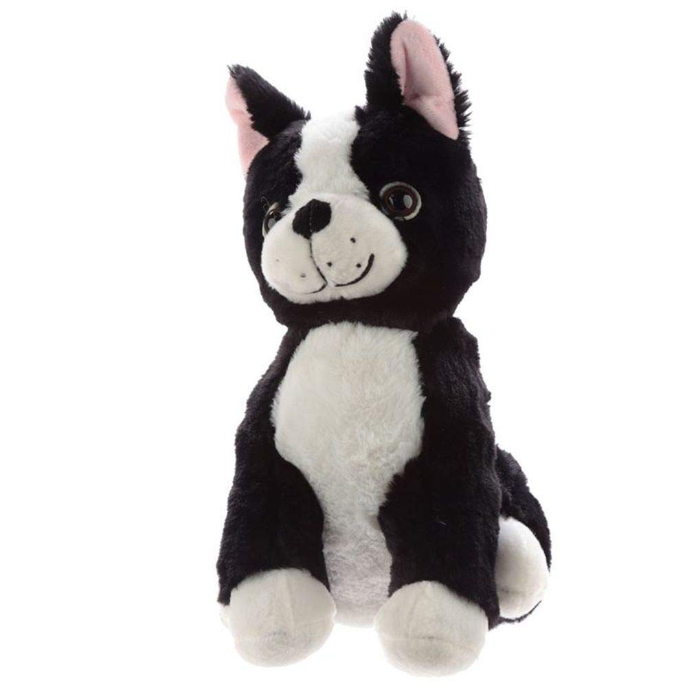 Puckator Plush Black and White Dog Door Stop - Door Stop Stoppers Stops Indoors - Door-Stops Wedge Stoper - Accessories - Peel Stop - Home Office Doorstops Doorstopper for Kids Improvement