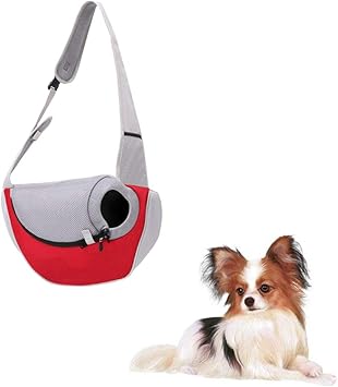 Amazon Botocoo ペットスリング 犬 抱っこ紐 ペットキャリーバッグ 小型犬 おしゃれスリングバッグ 飛び出し防止 斜め掛けショルダーバッグ 犬猫兼用 お出かけペット用品 人気マナーグッズ S 赤 白 Botocoo キャリーバッグ スリング 通販