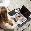 Laptop Bed Tray Table, Foldable Lap Desk Stand, Multifunction Lap Tablet with Slot and Cup Holder, Bed Tray Laptop Desk…