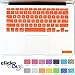 Valawy Silicone Ultrathin Keyboard Cover for MacBook Pro 13-Inch/15-Inch/17-Inch (with or without Retina Display), iMac and MacBook Air 13-Inch, Orange