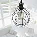 CLAXY Ecopower Light Vintage Style Industrial Hanging Light Mini Pendant Wire Cage Lamp