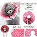 Bolbove Pink Dots Pet Soft & Stylish Cone Recovery E-Collar for Dogs & Cats (4#)