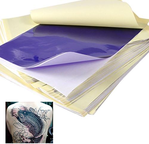100pcs Tattoo Paper Carbon Thermal Stencil Copier Transfer Tracing Hectograph