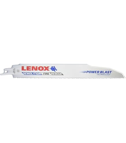 Lenox Gold 6 In. 10 TPI Wood/Metal Power Arc Curved Reciprocating Saw Blade 5 Pack