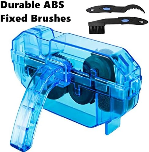 Bike Chain Cleaning Tool with Rotating Brushes Parts Cleaning Brush Washer Tool Set Kit Easy Bicycle Chain Maintenance for Cycling Bikes Road Bikes Mountain Bikes Lifetime Unlimited Warranty