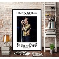 KGIDK Harry Styles World Tour Live Cover History Poster Wall Art Picture Posters and Prints Canvas Painting for Room Home Decor 42X60Cm No Frame