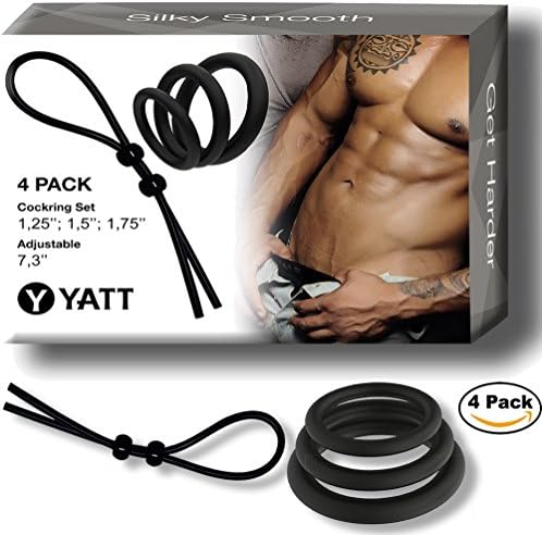 Yatt Set of 3pcs with Cord -Soft - Simple Power - Time Delay Silicone Bands - Premium Quality Silicone