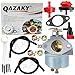 QAZAKY Carburetor Replacement for Tecumseh 632110 632111 632334 632370 632536 640105 632334A 632370A HM70 HM80 HMSK80 HMSK90 HM100 HMSK100 OHSK110 OHSK120 OHSK125 Snowblower Generator Chipper Shredder primary