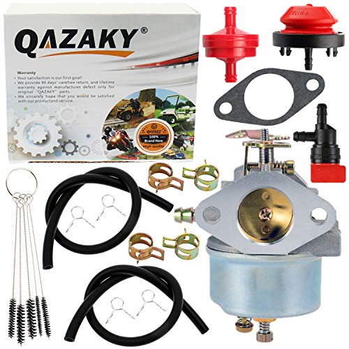 QAZAKY Carburetor Replacement for Tecumseh 632110 632111 632334 632370 632536 640105 632334A 632370A HM70 HM80 HMSK80 HMSK90 HM100 HMSK100 OHSK110 OHSK120 OHSK125 Snowblower Generator Chipper Shredder