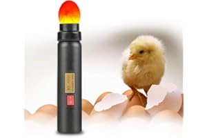 Professional Egg Candler Tester - Chicken Duck Breeding Fertility Heat Lamp High Egg Illumination Lamp for Monitoring Eggs De