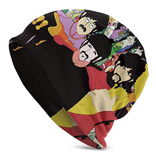 huatongxin Adultes Bonnet en Tricot, Bonnet Beatle Skull Stretch Winter Warm Caps Noir - Les Beatles, Paul McCartney, John Lennon, RIngo Starr, George Harrison huatongxin Adultes Bonnet en Tricot, Bonnet Beatle Skull Stretch Winter Warm Caps Noir