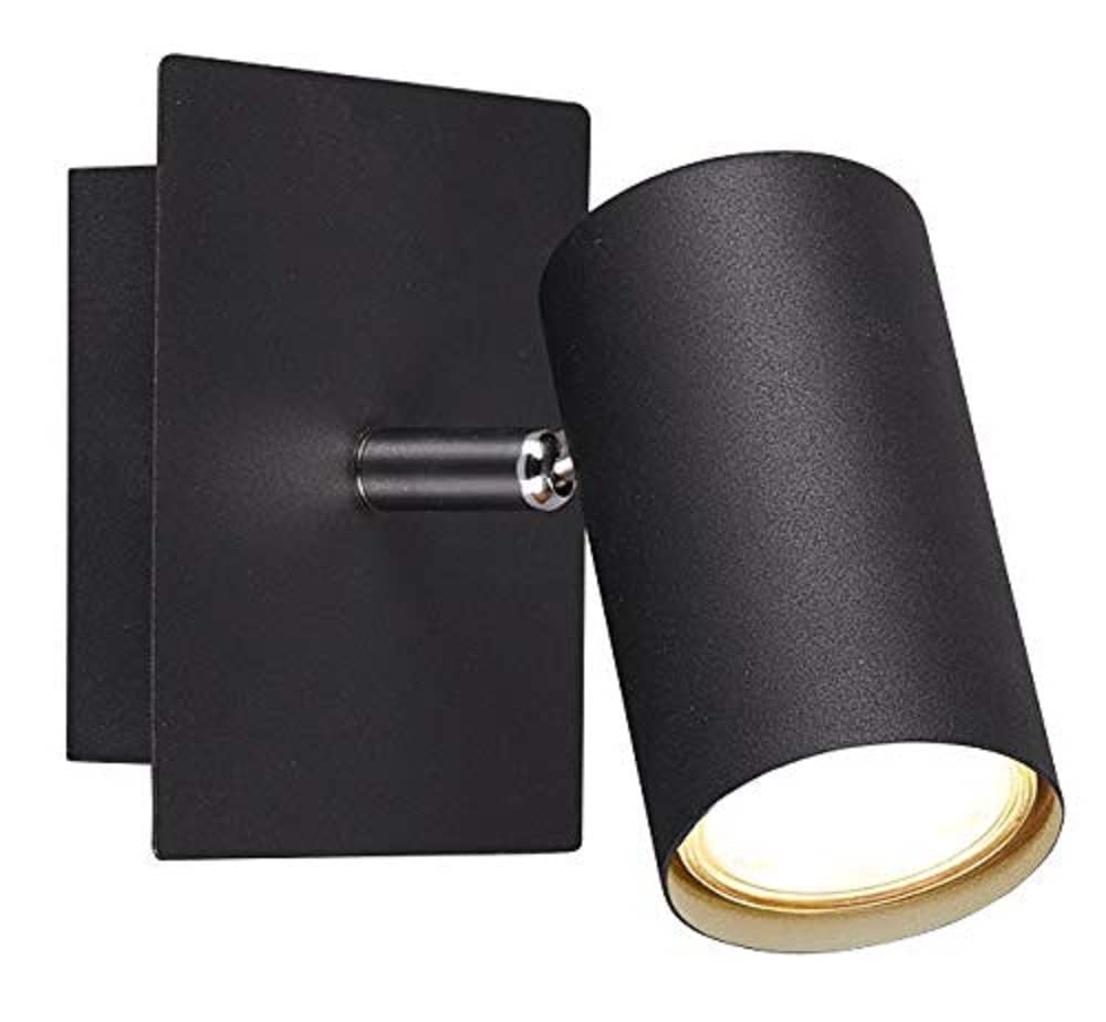 Trio Leuchten Marley 802400132 Wall Spotlight Metal Matt Black 1-Bulb Wall Spotlight 1 x GU10