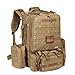 CRAZY ANTS Tactical Military Backpack Rucksacks Camping Backpack w/EMT First Aid IFAK Utility Pouch, Coyote Brown