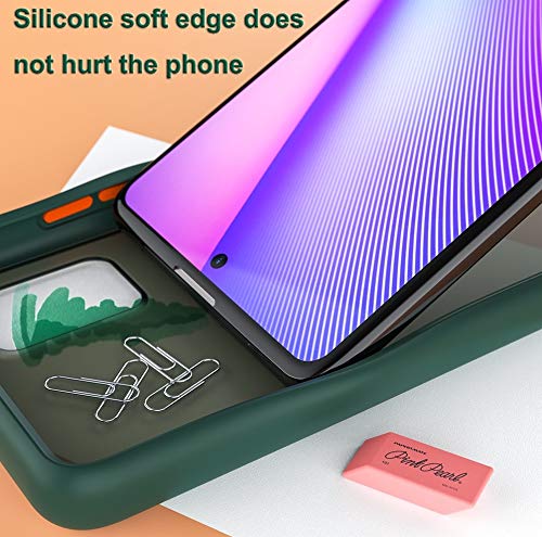 AEETZ Compatible for Samsung S10 Lite Case, Translucent Matte Finish Cover Case, Shockproof Anti-Drop Protection Frosted