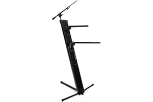 Ultimate Support APEX AX-48 Pro Plus Keyboard Stand w/ Boom Attachment, Ulti-Boom, and Professional Tote