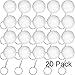 Blulu 20 Pack White Volleyball Keychains for Party Favors, School Carnival Reward, Party Bag Gift Fillers (Volleyball Keychains, 20 Pack)