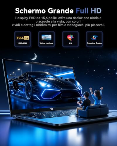 ACEMAGIC 2026 New Laptop Notebook Processor i5-12600H, 12 Cores, Up to 4.5 Ghz,15.6 Inch 1080 FHD,16 GB RAM DDR4,512GB SSD,Laptop PC Wifi 6,HDMI,Typo C,Privacy Cam,USB3.2