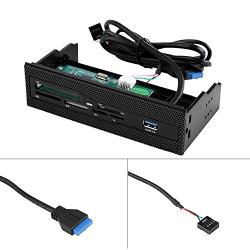 Sonew Interne multifunctionele kaartlezer dashboard pc voorkant SD-kaartlezer en superspeed USB 3.0-aansluiting SD/MS/XD/M2/CF/TF