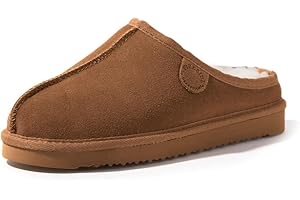 Fireside by Dearfoams mens Grafton Shearling Indoor/Outdoor Clog
