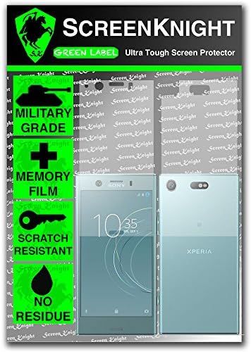 ScreenKnight® Sony Xperia XZ1 Compact Screen Protector - Fullbody - Front & Back Military Shields