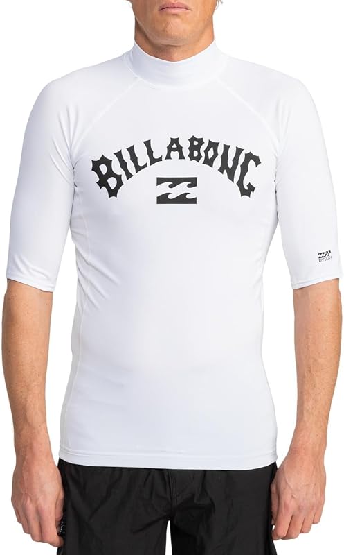 Logo Surf SS Rashguard, Negro para Hombre - M