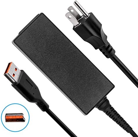 40W Lenovo Yoga AC Adapter Replacement, 20V 2A Power Supply Charger for Lenovo Yoga 3 Pro, 1370; Yoga 3 11 14, 1170 1470; Yoga 11 14; Yoga 900 13, 900-13ISK; IdeaPad Miix 700-12ISK + 8.2Ft Long Cord