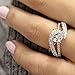 Barogirl Promise Ring Rose Gold Engagement Wedding Bands for Women Cubic Zirconia (8)