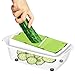 Vegetable Chopper - LOVKITCHEN Vegetable Grater with 11 Interchangeable Stainless Steel Blades - Heavy Duty Multi Fruit Cheese & Onion Chopper Dicer Kitchen Cutter