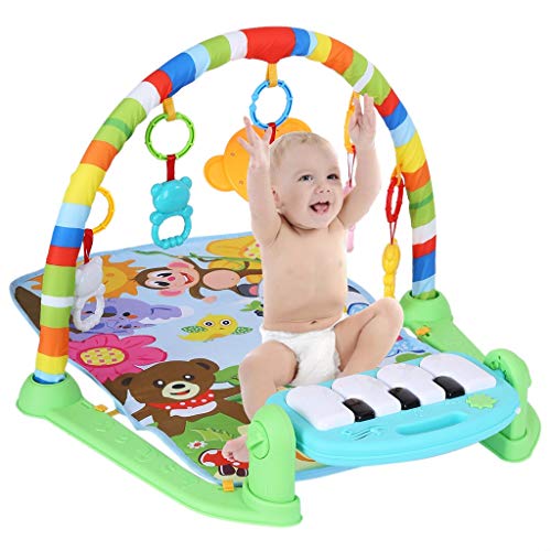 image for Bieay Play Mat Activity Gym for Baby, Large Baby Game Pad Music Pedal 