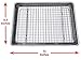 Checkered Chef Quarter Sheet Pan with Wire Rack for Cooking - 1/4 Sheet Pan, 13