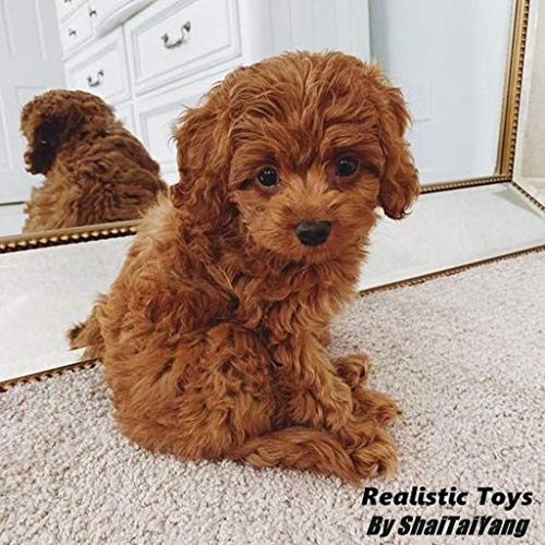 Realistic Teddy Dog Lucky Plush Stuffed Animal Puppy Dog, Handmade