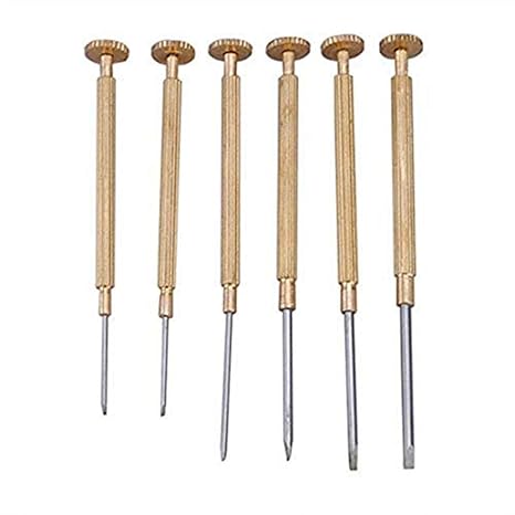 DIY Crafts Phillips and Flat Head Watch Screwdrivers(Pack of 6 pcs) (Design # No 2, Pack of 6 Pcs)