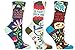 Blue Q Socks, Women's Crew Gift Set Collection (Purty Flower Collection)