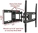Husky Mounts Full Motion TV Bracket Fits Most 32-55 Inch LCD LED Flat Screen Articulating Tilt Swivel TV Wall Mount Corner Friendly