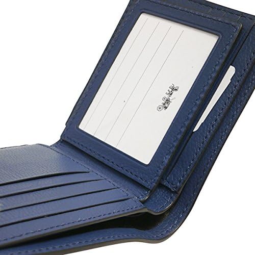 Amazon コーチ 財布 二つ折り財布 小銭入れあり メンズ アウトレット レザー ヴァーシティ ウォレット F Ll4 ブルー メンズ Coach コーチ 財布