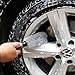 Cleaning Brush for Tires and Wheel Hub, Plumeet Wheel & Wheel Well Short Handled Brush and Premium Metal-Free Wheel & Rim Brush (2 Pack)