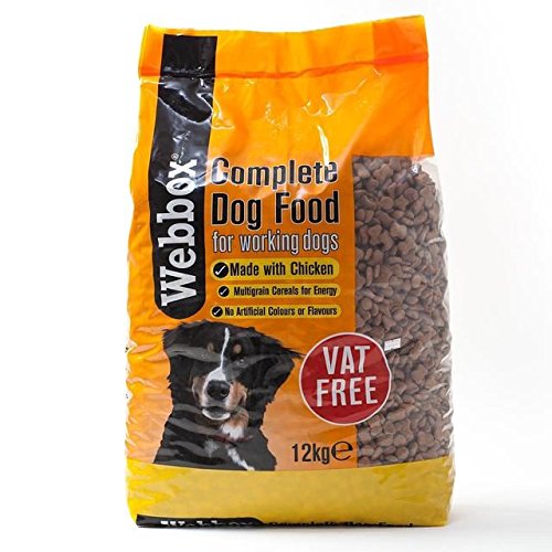 box Complete Dog Food for Working Dogs with Beef 12kg (PACK OF 2