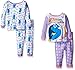 Disney Girls' Finding Dory 4-Piece Pajama Set, Blue, 18 Months