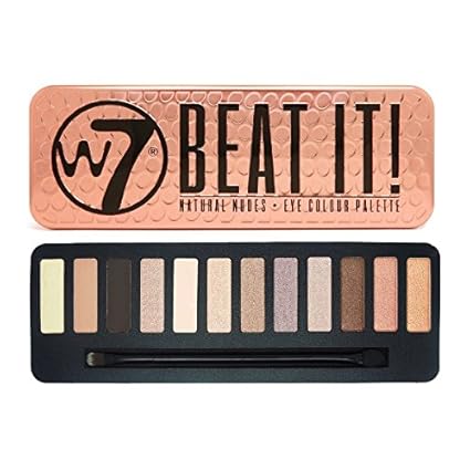 W7 Beat It! Natural Nudes Eye Colour Palette, 1er Pack (1 x 172 g)