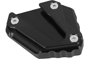 CHIFUN Kickstand Enlarger Pad Foot Side Parking Stand Extension Plate Replacement for Honda Goldwing 1800 GL 1800 F6B GL1800 2018-2021(Black)