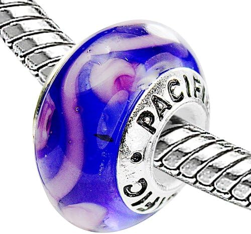 925 Sterling Silver Murano Glass Bead - Martini Fred